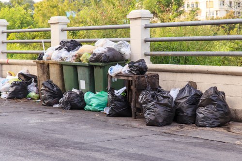 Recycled construction materials sorted for reuse
